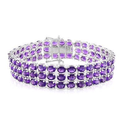 Bracciale in argento con Ametista Zambiana