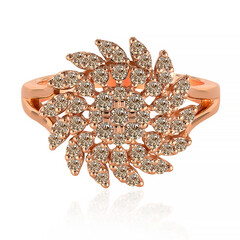 Anello in oro con Diamante Rose de France SI1 di Argyle