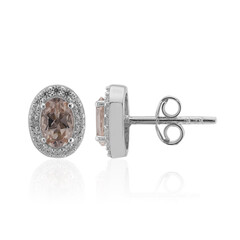 Orecchini in argento con Morganite
