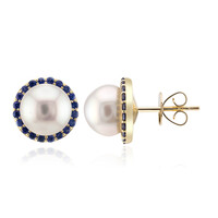 Orecchini in oro con Perla Bianca dei Mari del Sud (Michelle Albala)
