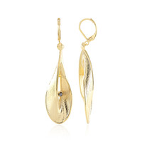 Orecchini in ottone con Diamante Nero (Juwelo Style)