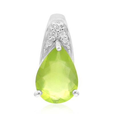 Ciondolo in argento con Opale Verde Brasiliano
