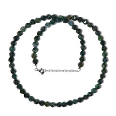 Collana in argento con Agata Muschiata
