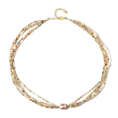 Collana in argento con Perla d'Acqua Dolce Pesca (Riya)