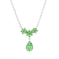 Collana in argento con Tsavorite