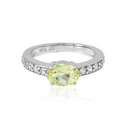 Anello in argento con Quarzo Ouro Verde