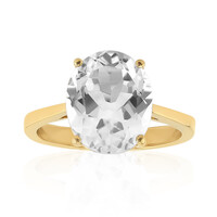 Anello in argento con Topazio Bianco