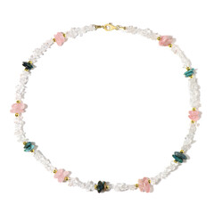 Collana in argento con Quarzo Bianco