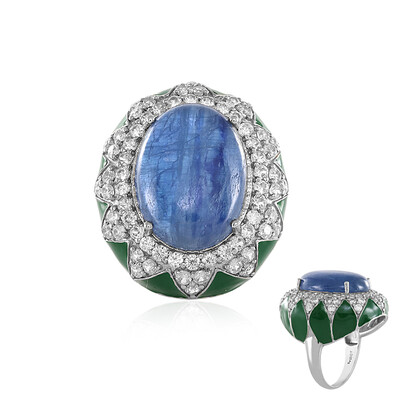 Anello in argento con Cianite