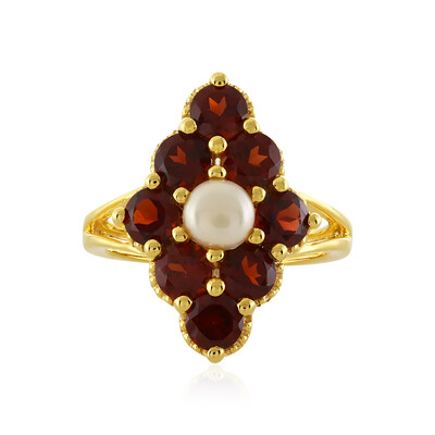 Anello in argento con Granato d’India