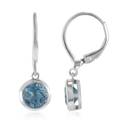 Orecchini in argento con Topazio Blu Cielo