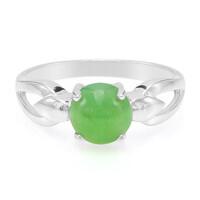 Anello in argento con Crisoprasio Imperiale