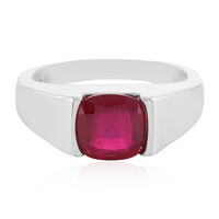 Anello in argento con Rubino del Madagascar