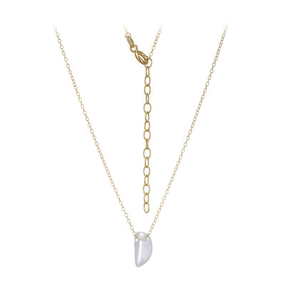 Collana in argento con Quarzo Bianco