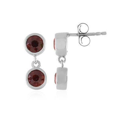 Orecchini in argento con Zircone Rosa