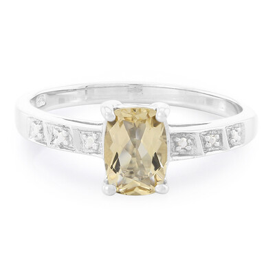 Anello in argento con Quarzo Champagne