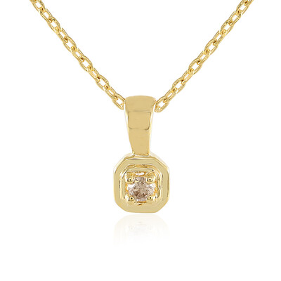 Collana in argento con Diamante Champagne I3