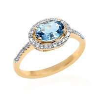 Anello in oro con Acquamarina Ofiki