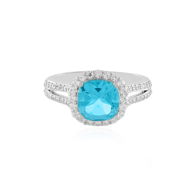 Anello in argento con Topazio Paraiba