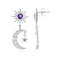 Orecchini in argento con Ametista Zambiana
