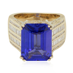 Anello in oro con Tanzanite AAA (de Melo)