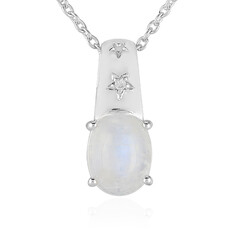 Collana in argento con Pietra di Luna Arcobaleno