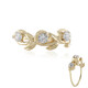 Anello in oro con Diamante I2 (H) (de Melo)