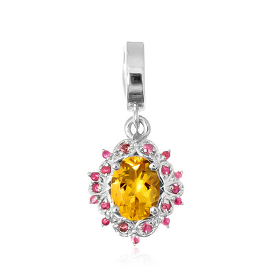 Ciondolo in argento con Berillo Giallo