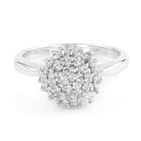 Anello in argento con Topazio Bianco
