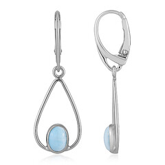 Orecchini in argento con Larimar