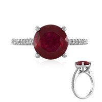 Anello in argento con Rubino del Madagascar