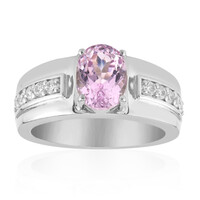Anello in argento con Kunzite