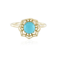 Anello in oro con Turchese Sleeping Beauty (Ornaments by de Melo)