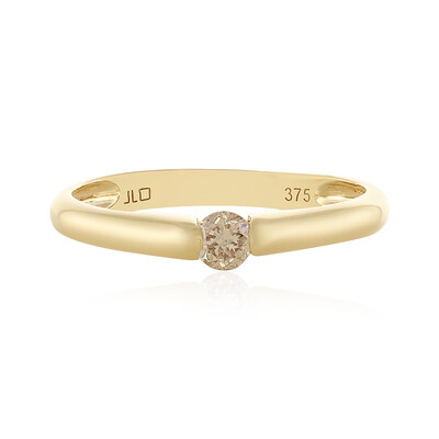 Anello in oro con Diamante Cioccolato I1