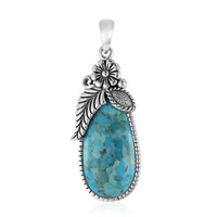 Ciondolo in argento con Turchese Kingman Mohave Blu (Art of Nature)