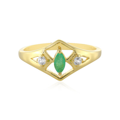 Anello in argento con Smeraldo Zambia