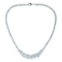 Collana in argento con Topazio Blu Cielo