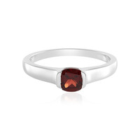 Anello in argento con Granato Mozambico