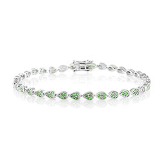 Bracciale in argento con Tsavorite