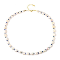 Collana in argento con Perla d'Acqua Dolce Bianca (Riya)