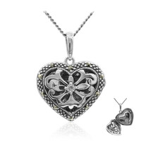 Collana in argento con Topazio Bianco