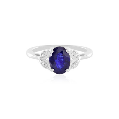 Anello in argento con Zaffiro Blu del Madagascar