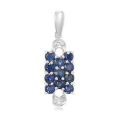 Ciondolo in argento con Zaffiro Blu
