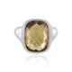 Anello in argento con Quarzo Champagne