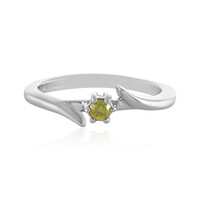 Anello in argento con Diamante Giallo I3