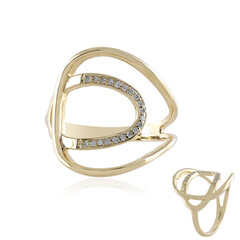 Anello in oro con Diamante I2 (H) (de Melo)