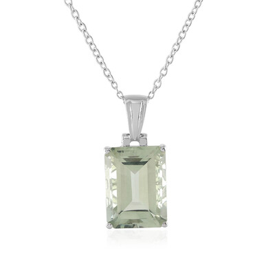Collana in argento con Ametista Verde