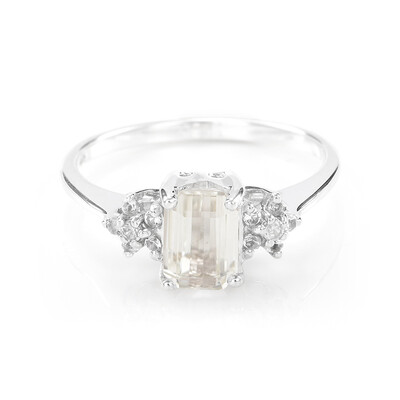 Anello in argento con Kunzite Canarino