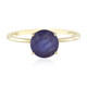 Anello in oro con Zaffiro Blu del Madagascar