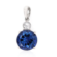 Ciondolo in argento con Topazio Blu Royal